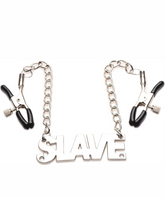 Master Series Enslaved Slave Chain Nipple Clamps Silver from Nice 'n' Naughty